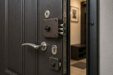 Накладные замки на металлическую дверь